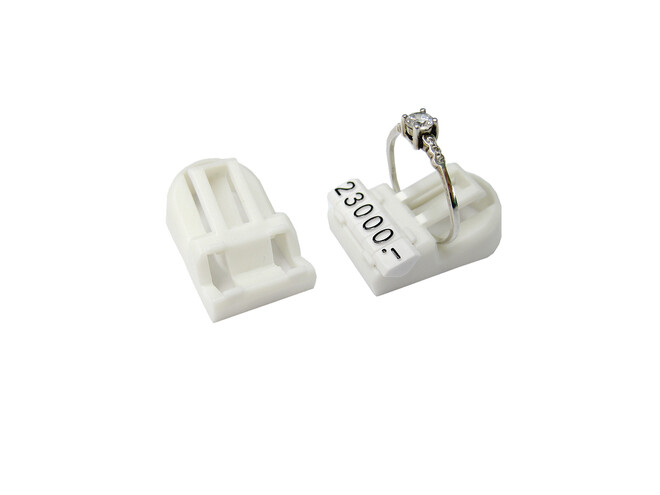 50 SUPPORTS DE BAGUES BLANCS