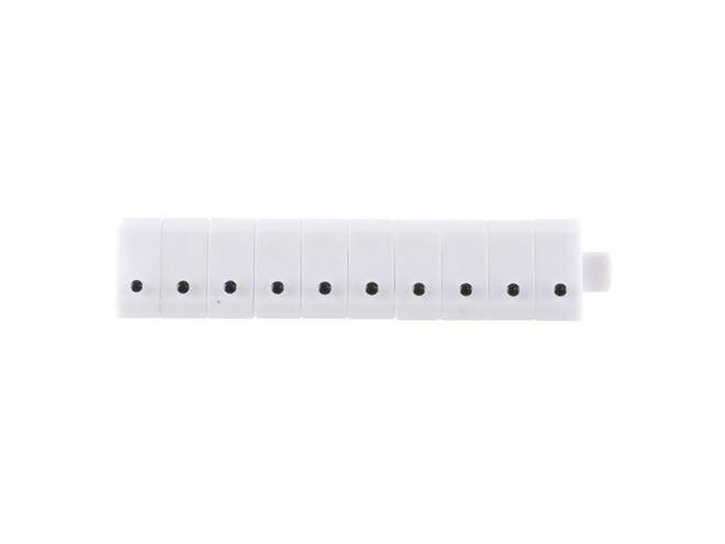 Los teken "." wit 3 mm - 10 stuks