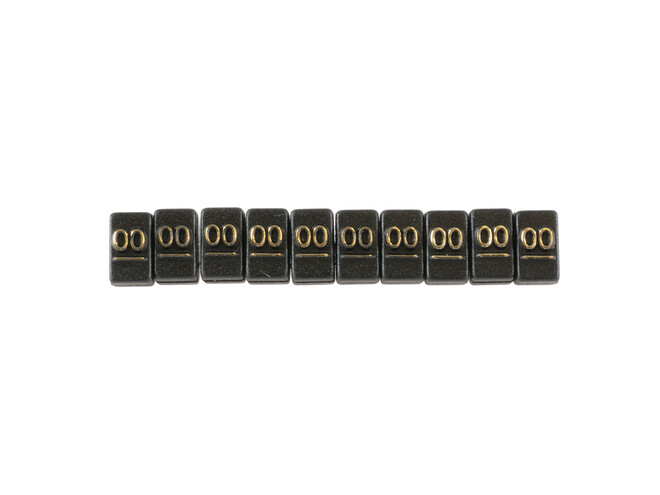 CHIFFRES  00  NOIRS -PAR 10