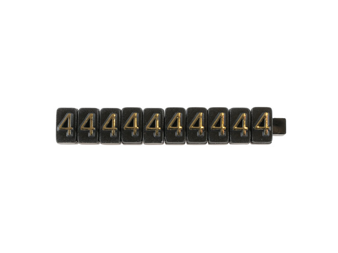 CHIFFRES  4  NOIRS -PAR 10