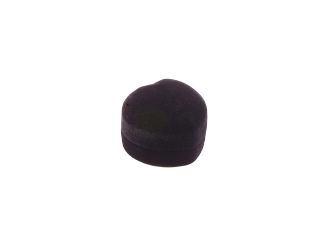 ÉCRIN COEUR POUR BOUCLES D'OREILLES-NOIR