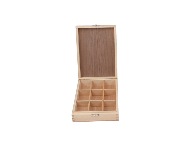 Vakdoos 9 vaks hout