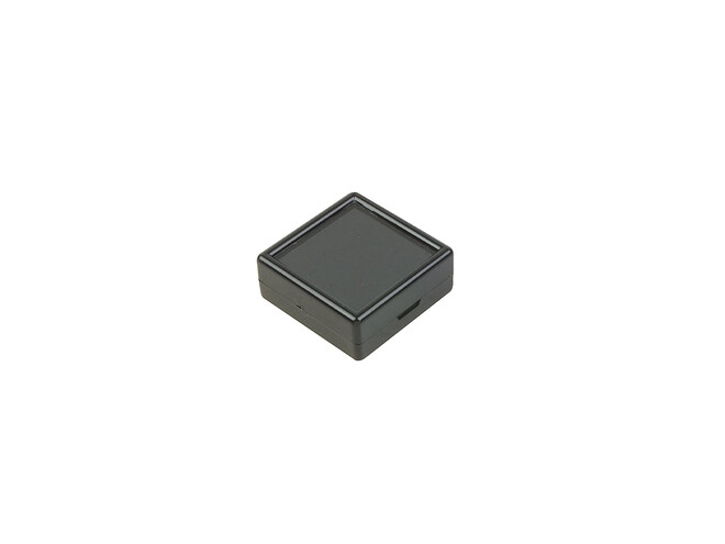 ÉCRIN POUR GEMMES 40 X 40 MM - NOIR