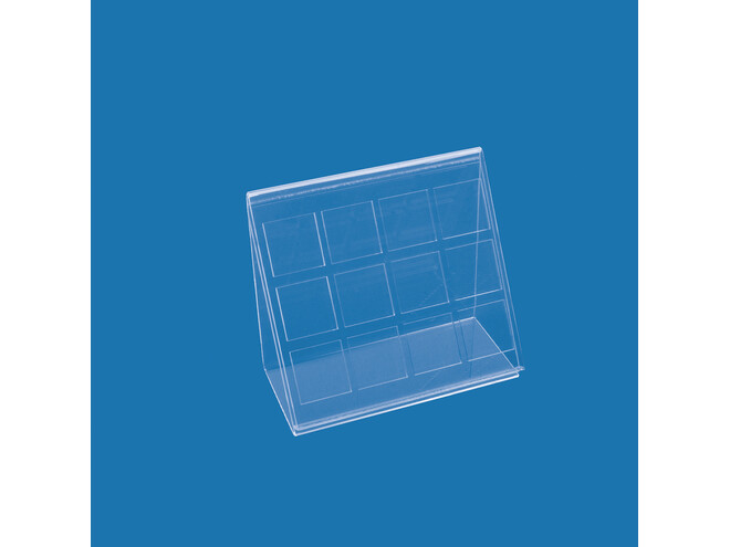 BOITE TRANSPARENTE À 12 COMPARTIMENTS POUR GEMMES
