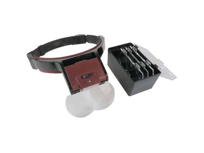 LOUPE CASQUE AVEC DIFFÉRENTS INSERTS