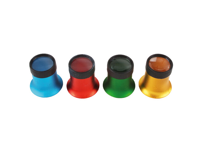 SET DE 4 LOUPES EN ALUMINIUM