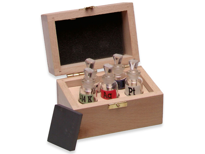 COFFRET A TESTER 9,14,18,AG,PT. + PIERRE