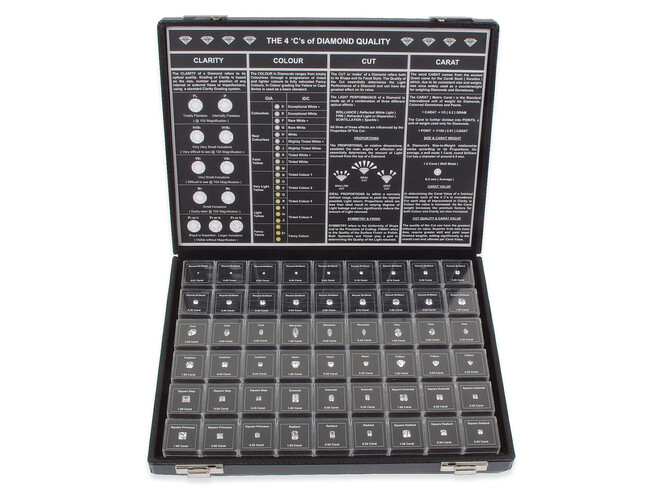 PRESENTOIR DE DIAMANTS SET-1 FORMES DE TAILLE