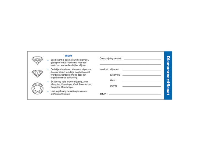 Diamant-certifikaten
