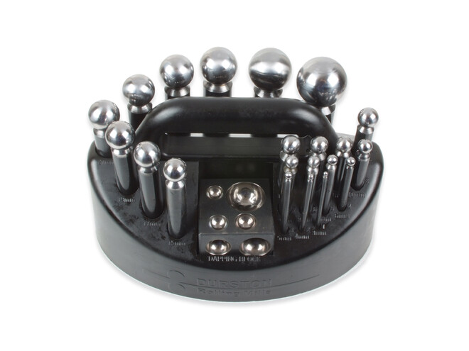 SET DE BOUTEROLLES DURSTON + DÉ À EMBOUTIR
