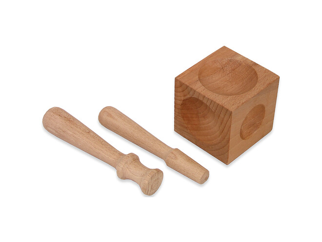 DE A EMBOUTIR EN BOIS AV./ 2 BOUTEROLLES