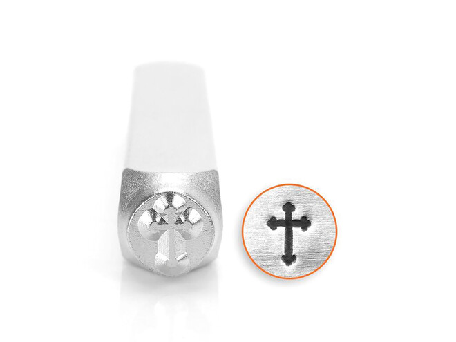 ESTAMPILLAGE ROUNDED CROSS 6 MM IMPRESS ART