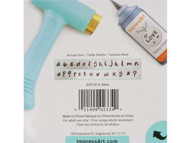 ESTAMPILLAGE LETTRES MINUSCULES 3 MM