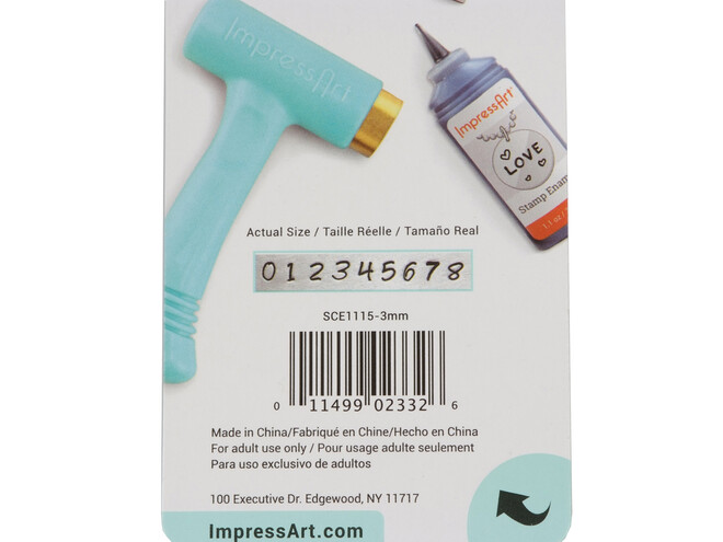 ESTAMPILLAGE CHIFFRES 3 MM