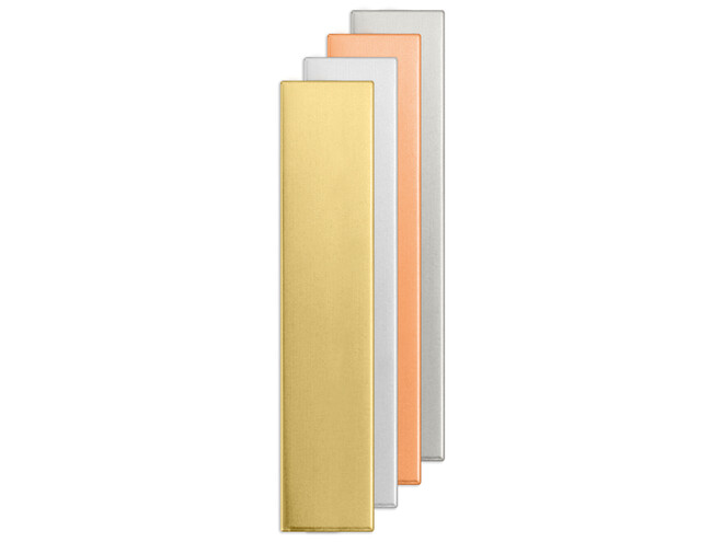 PLAQUE À GRAVER  STRIP 6,3 X 38,1 MM
