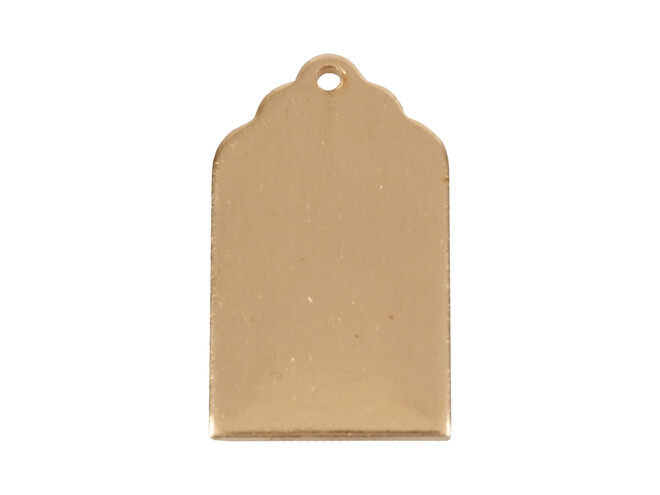 PLAQUE À GRAVER  TAG RECTANGLE 22,2 MM