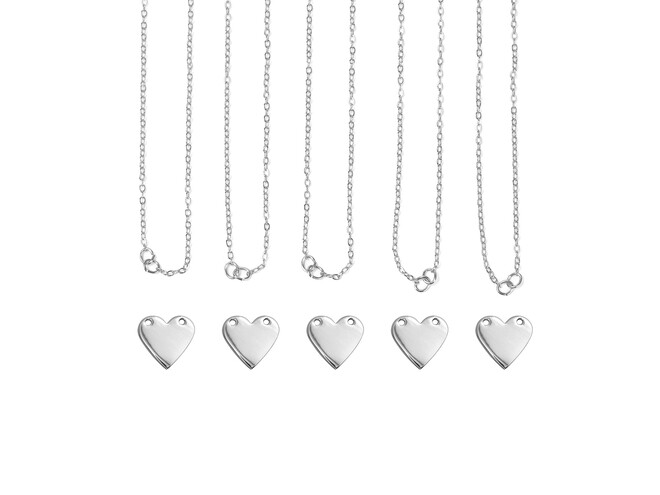 COEURS LAITON ARGENTÉS JEWELRY KIT