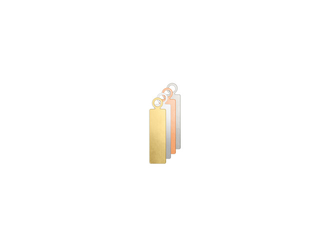PLAQUE À GRAVER  TAG RECTANGLE 22,2 MM