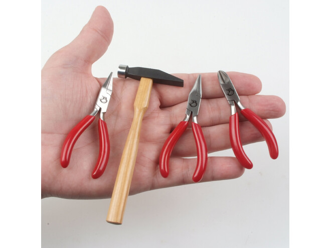 SET DE 3 MINI PINCES ET MINI MARTEAU.