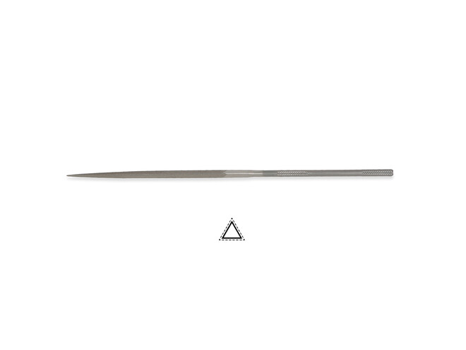 LIME AIGUILLE TRIANGLE CORRADI 140 MM-GRAIN 2
