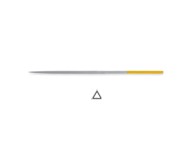 LIME AIGUILLE VALTITAN TRIANGLE 180 MM GRAIN 2