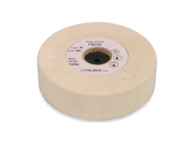 BROSSE LAMELLEE COTON BLANC 110 MM