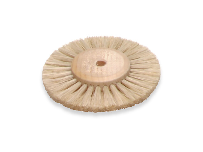 BROSSE BLANCHE DOUCE 2 RANGS 80 MM