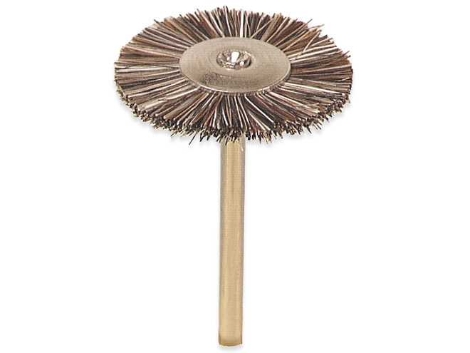 BROSSE H.M. 21 MM BRUNE AVEC AXE