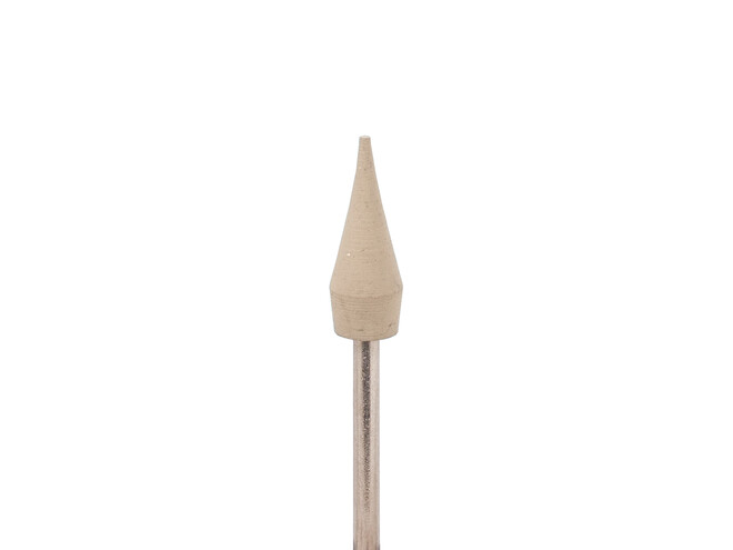 POINTE CAOUTCHOUC 6X16 MM BLANC