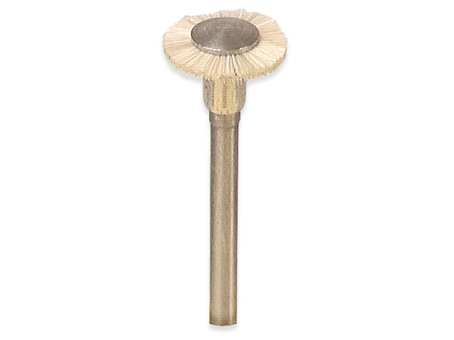 BROSSE H.M. BLANCHE 10 MM AVEC AXE-DOUCE