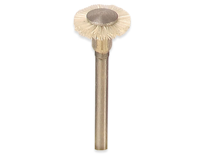 Hangmotorborstel 10.0 mm wit hard met stift