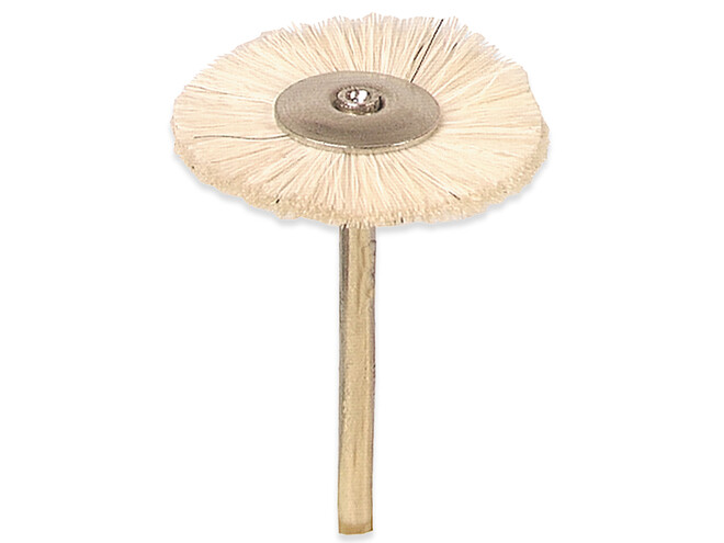 12 BROSSES HATHO 22 MM BLANCHES DOUCES AV/AXE