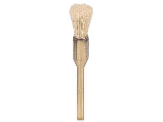 BROSSE PINCEAU H.M. BLANC AVEC AXE
