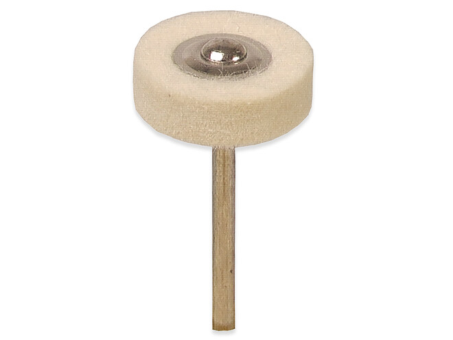 DISQUE HM FEUTRE AVEC AXE 17 X 5 MM