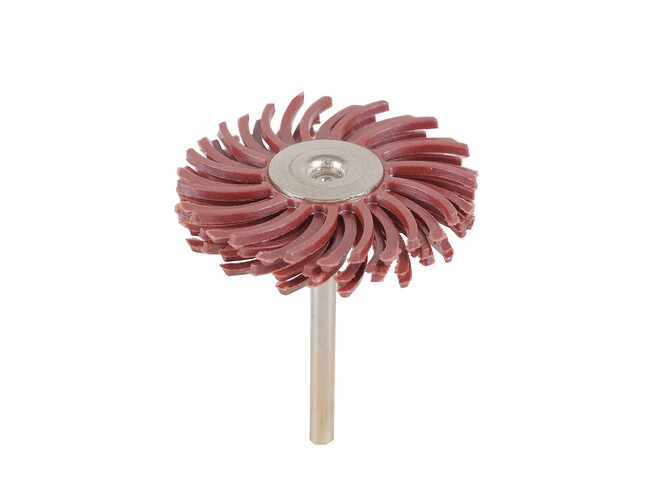 DISQUE HABRAS ROUGE AVEC AXE GRAIN 220