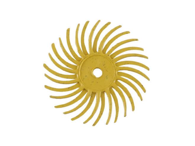 DISQUE HABRAS JAUNE SANS AXE - GRAIN 80
