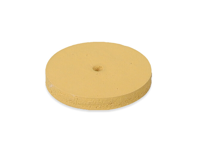 DISQUES CAOUTCHOUC 22 X 3,2 MM JAUNE