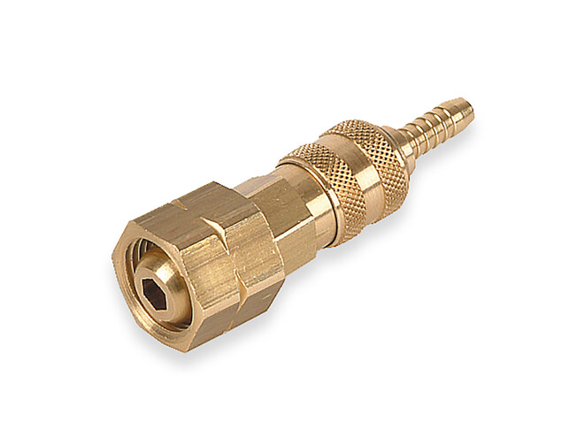 Snelkoppeling voor 3/8" L aansluiting