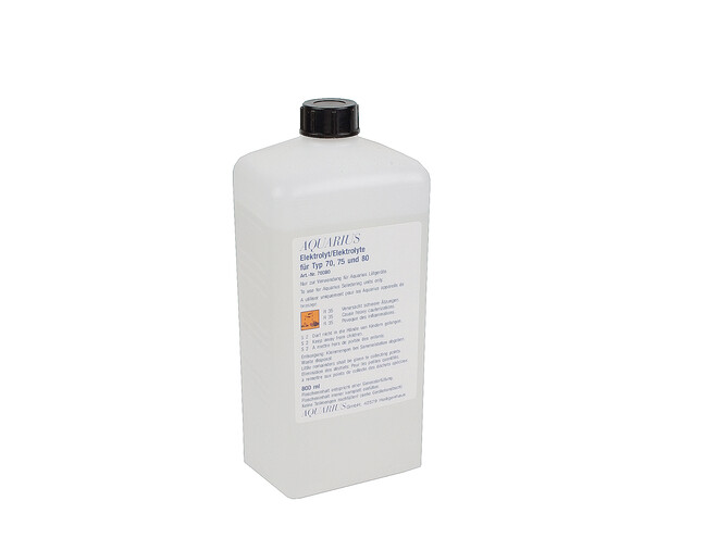 BAIN D'ELECTROLYSE POUR AQUARIUS 70