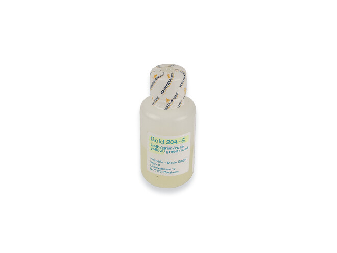 SOLUTION D'OR JAUNE POUR STYLO A GALVANISER