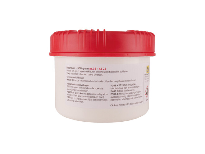 ACIDE BORIQUE 500 GRAMMES.