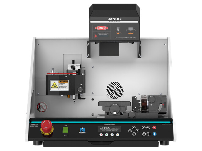 Graveuse combinée laser et CNC E7 Janus 30W