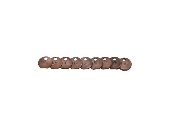 SET DE PLAQUES METRIQUES 1 - 4,5 MM
