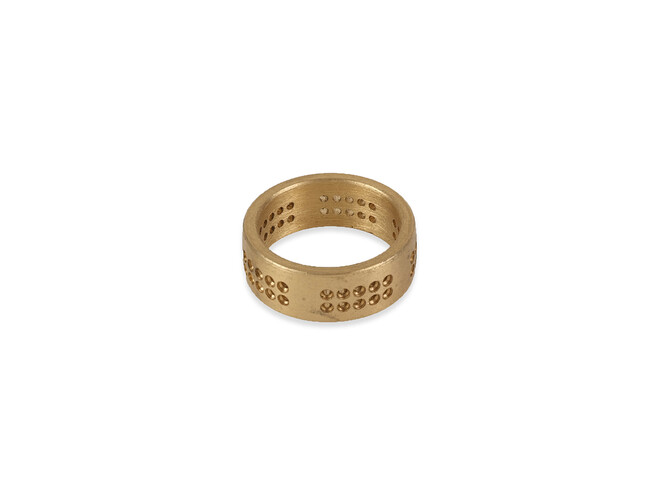 Oefenring pavé messing GRS