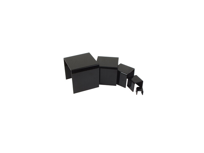 SET DE 5 PRÉSENTOIRS À ÉTAGES- NOIRS