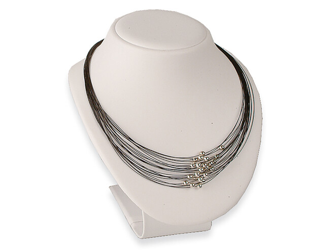 BUSTE SIMILI CUIR - BLANC