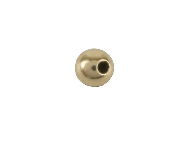 Perle percée 3.0 mm jaune 9 carats