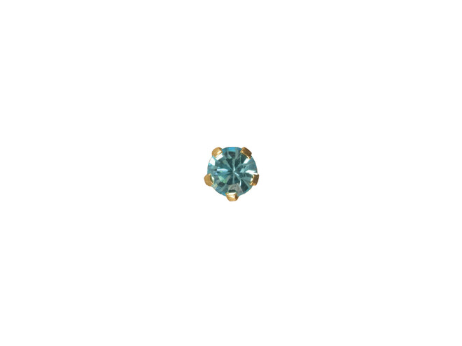 DZ EASY PIERCY- CHATON AQUA - DORÉ