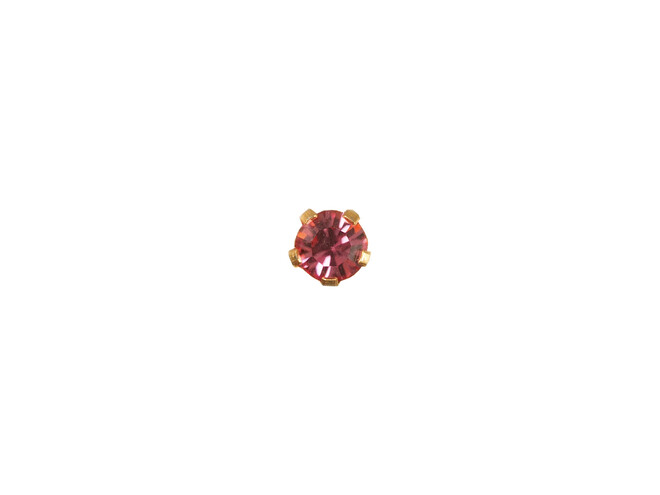  DZ EASY PIERCY -CHATON ROSE - DORÉ