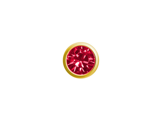 ! DZ. EASY PIERCY -  DORÉ - GRENAT IMITATION